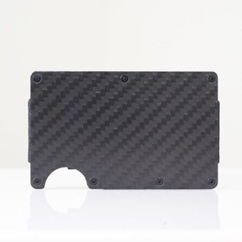 Portefeuille Utopia - Carbon Weave - RFID Minimalist Design I 1