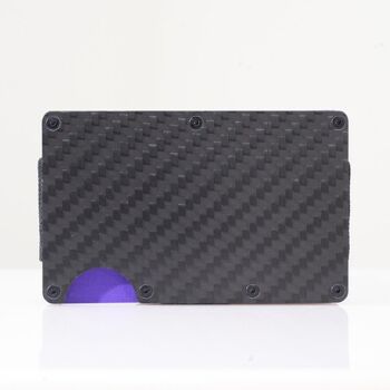 Portefeuille Utopia - Carbon Weave - RFID Minimalist Design I 5