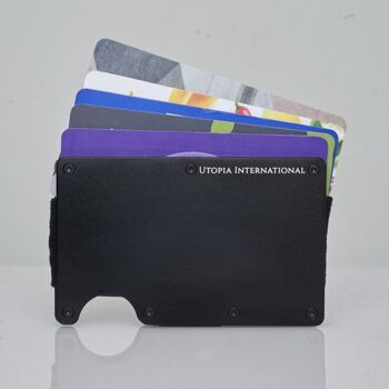 Portefeuille Utopia - Noir Mat - Aluminium - Design Minimaliste RFID 4