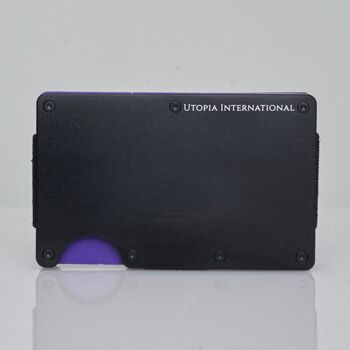 Portefeuille Utopia - Noir Mat - Aluminium - Design Minimaliste RFID 7