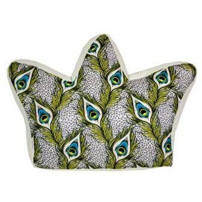Crown shaped decorative pillow