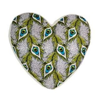 Heart shaped decorative pillow
