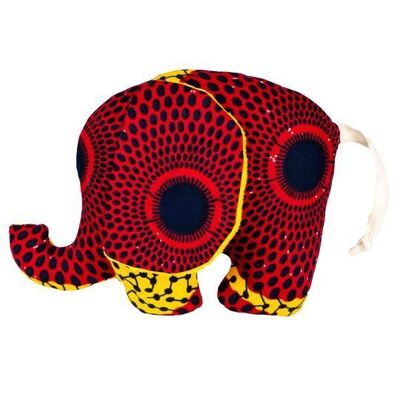 Azizi | African print soft elephant toy