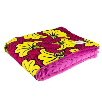 Yellow Hibiscus | African print newborn blanket & pillow set