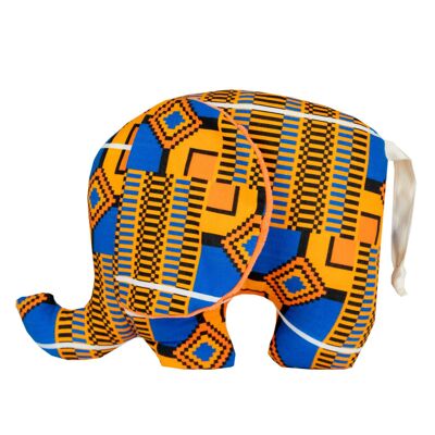 Dakarai  | African print soft elephant toy