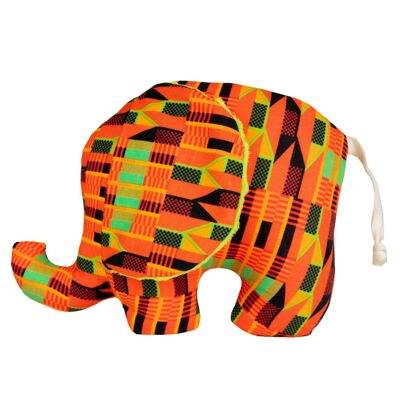 Kofi |  African print soft elephant toy