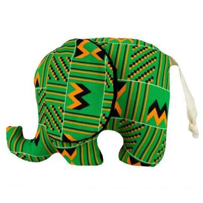 Zuri | African print soft elephant toy