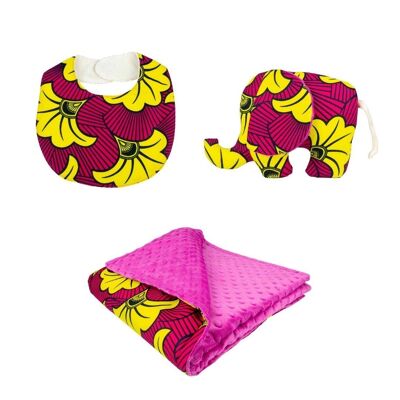 Yellow Hibiscus | African print toddler gift set