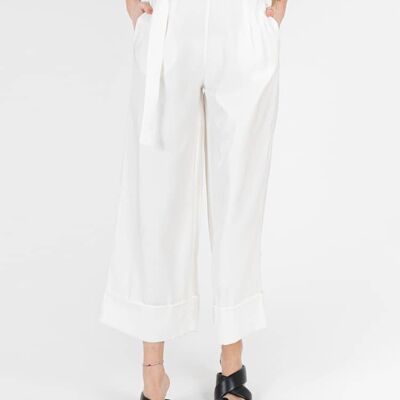 Wide Trousers with Belt MII-0P20439 - 01 -