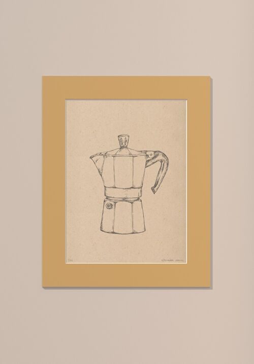 Print Moka met passe-partout | 24 cm x 30 cm | Noce