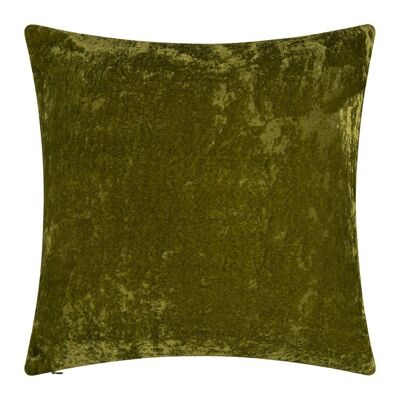 Velvet cushion olive