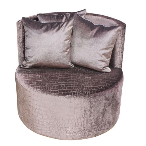 Love Seat bruin Croco velours - 110cm