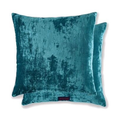 VELVET CUSHION – PEACOCK