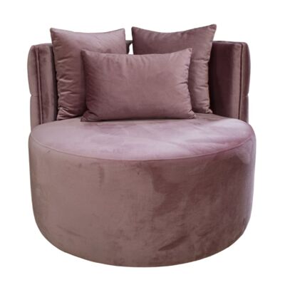 Love Seat oud roze velours - 80 cm