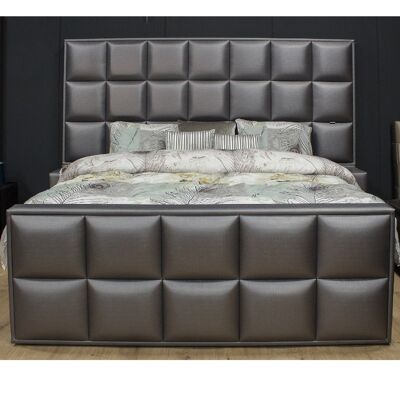 Grey skai bed - 1.40cm