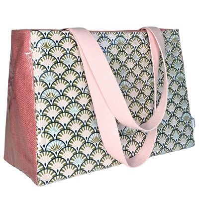 Cooler bag M, “Art Deco” pink