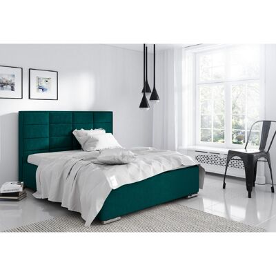 Bulia Bed Super King Plush Velvet Green