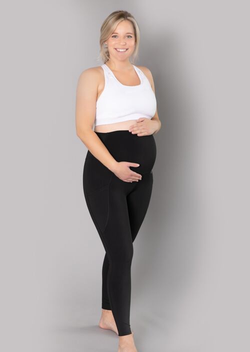 Swift Maternity & Postnatal Leggings - Jet Black