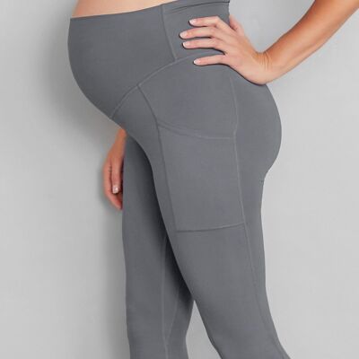 Luxe Maternity & Postnatal Leggings - Soft Grey