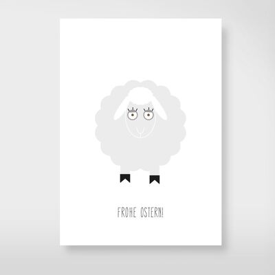 Carte postale "Morty de mouton de Pâques"