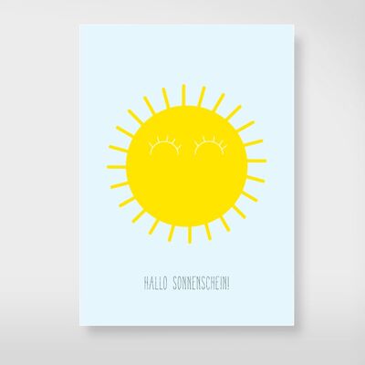 Postkarte "Hallo Sonnenschein"