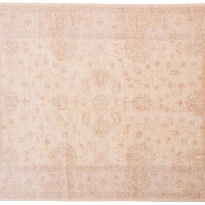 Afghan Chobi Ziegler 212x150 hand-knotted carpet 150x210 beige, oriental, short pile