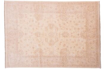 Tapis Afghan Chobi Ziegler 212x150 noué main 150x210 beige, oriental, poils courts 1