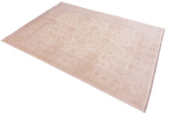 Tapis Afghan Chobi Ziegler 212x150 noué main 150x210 beige, oriental, poils courts 3