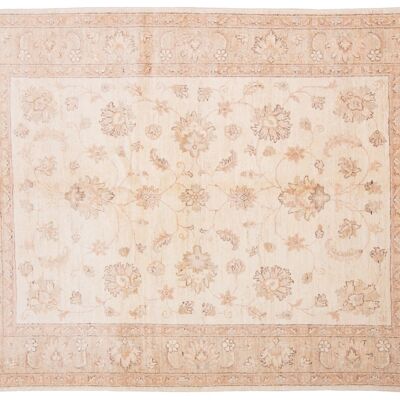 Afghan Chobi Ziegler 210x153 hand-knotted carpet 150x210 beige, oriental, short pile