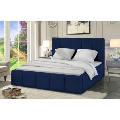 Lurita Bed Single Plush Velvet Blue