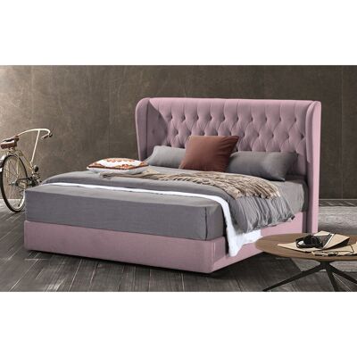 Mariappa Bed Single Plush Velvet Pink