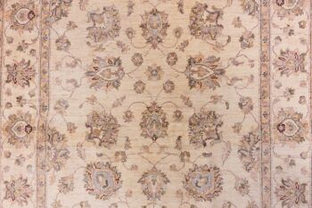 Tapis Afghan Chobi Ziegler 198x148 noué main 150x200 beige, oriental, poils courts 5