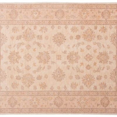 Afghan Chobi Ziegler 176x121 Handgeknüpft Teppich 120x180 Beige Orientalisch Kurzflor