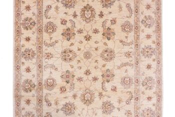 Tapis Afghan Chobi Ziegler 194x137 noué main 140x190 beige, oriental, poils courts 5