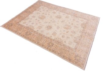 Tapis Afghan Chobi Ziegler 195x149 noué main 150x200 beige, oriental, poils courts 3