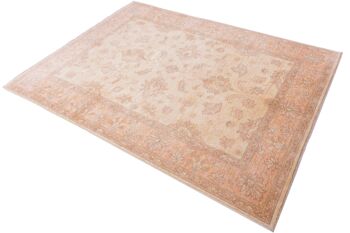 Tapis Afghan Chobi Ziegler 206x148 noué main 150x210 beige, oriental, poils courts 3