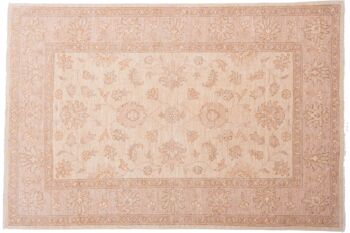 Tapis Afghan Chobi Ziegler 178x120 noué main 120x180 beige, oriental, poils courts 1