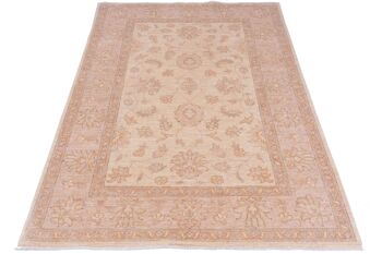 Tapis Afghan Chobi Ziegler 178x120 noué main 120x180 beige, oriental, poils courts 2