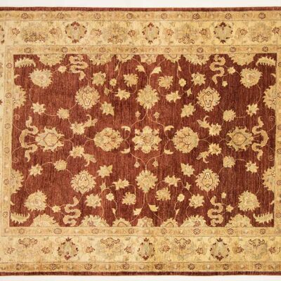 Afghan Chobi Ziegler 199x150 hand-knotted carpet 150x200 red oriental short pile