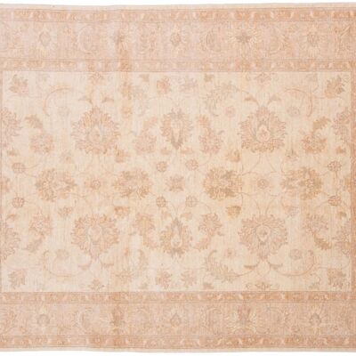 Afghan Chobi Ziegler 205x151 hand-knotted carpet 150x210 beige, oriental, short pile