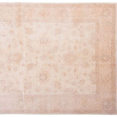 Afghan Chobi Ziegler 202x153 hand-knotted carpet 150x200 beige, oriental, short pile