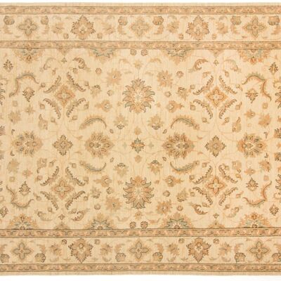 Afghan Chobi Ziegler 293x204 hand-knotted carpet 200x290 beige, oriental, short pile