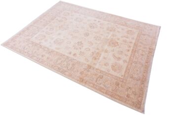 Tapis Afghan Chobi Ziegler 198x152 noué main 150x200 beige, oriental, poils courts 4