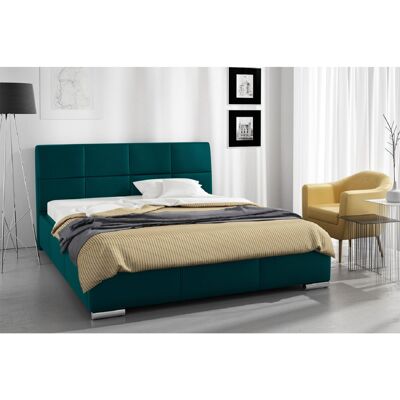 Simplier Bed Single Plush Velvet Green