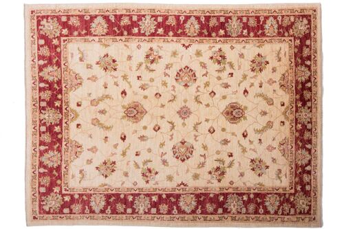 Afghan Chobi Ziegler 201x153 Handgeknüpft Teppich 150x200 Rot Orientalisch Kurzflor