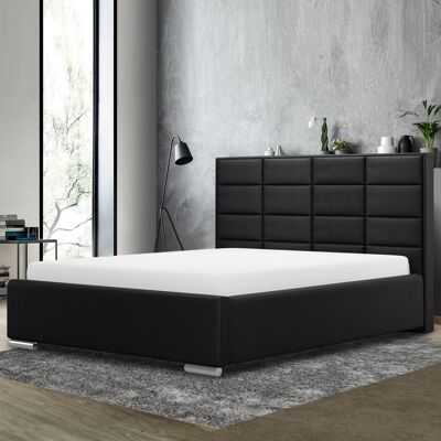 Tuanso Bed Small Double Plush Velvet Black