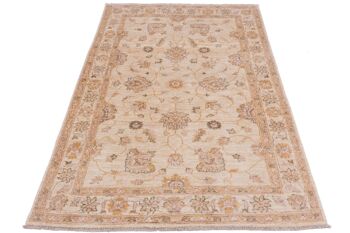 Tapis Afghan Chobi Ziegler 180x118 noué main 120x180 beige, oriental, poils courts 2