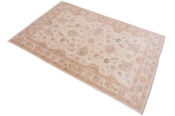 Tapis Afghan Chobi Ziegler 180x118 noué main 120x180 beige, oriental, poils courts 3