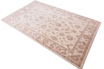 Tapis Afghan Chobi Ziegler 228x141 noué main 140x230 beige, oriental, poils courts 4