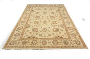 Tapis Afghan Chobi Ziegler 304x206 noué main 210x300 beige, oriental, poils courts 2